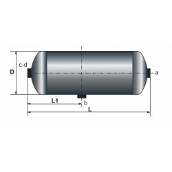 Réservoir air comprimé 30L/246X700,512  pour Iveco 14.152