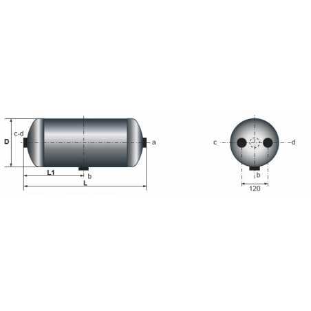 Réservoir acier 20 litres pour Mercedes Benz 1312