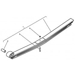 Ressort AR 4 lames pour Renult Midlum