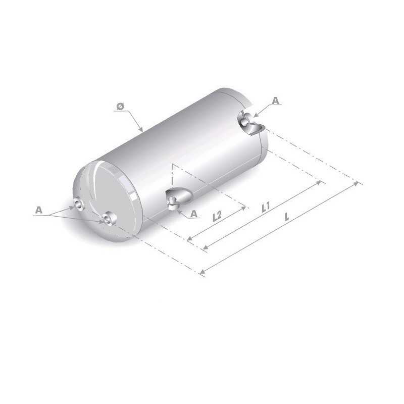 Réservoir d'air 30 Litres pour Iveco Stralis