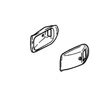 Enjoliveur de ommande de poignée de porte intérieur pour Renault Trucks M150