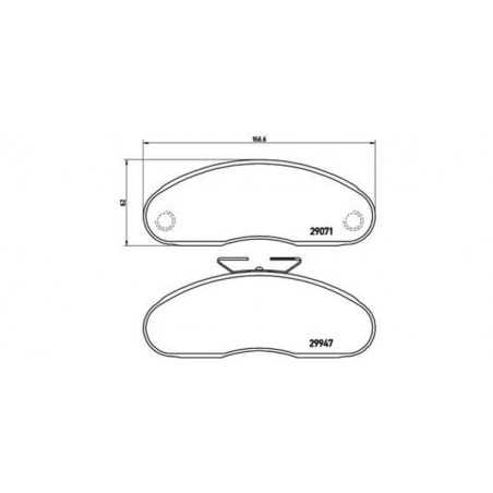 Jeu de plaquettes de frein pour Renault Trucks B110