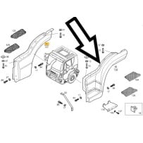 Caisson d'emmarchement gauche pour Iveco Eurocargo