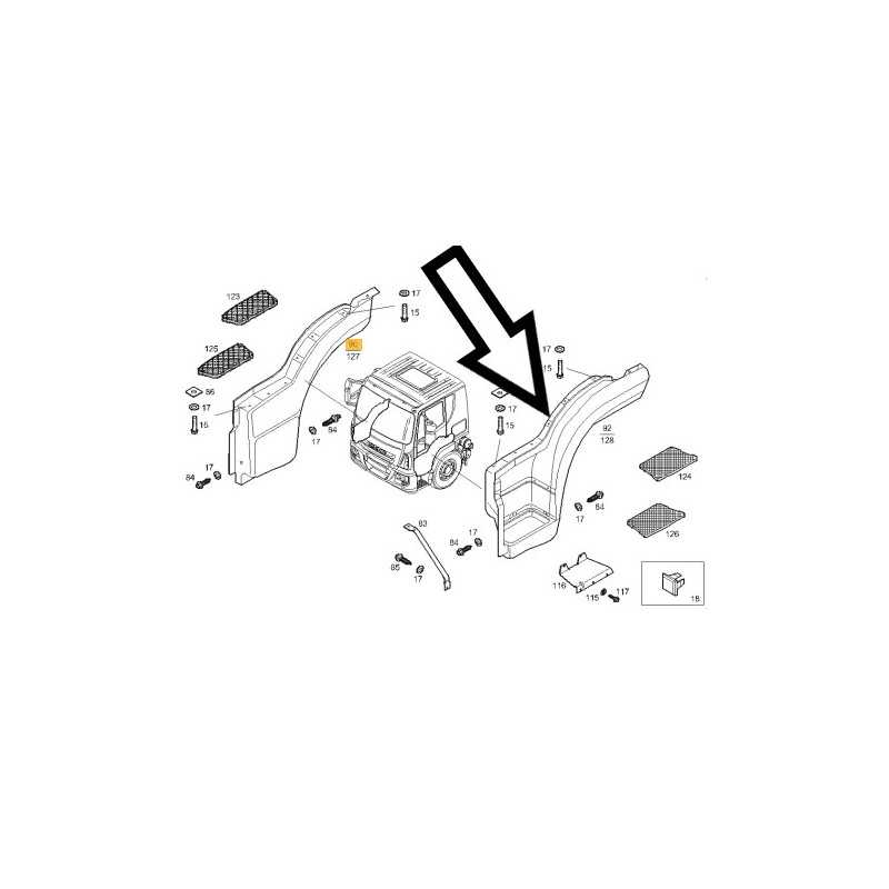 Caisson d'emmarchement gauche pour Iveco Eurocargo