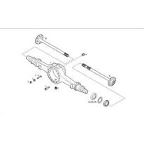 Demi-arbre de roue coté droit popur Iveco Stralis