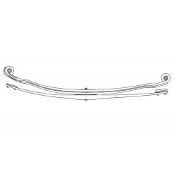 Ressort parabolique arrière 2 lames + 1 pour MAN TGA