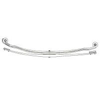 Ressort parabolique arrière 2 lames + 1 pour MAN TGA