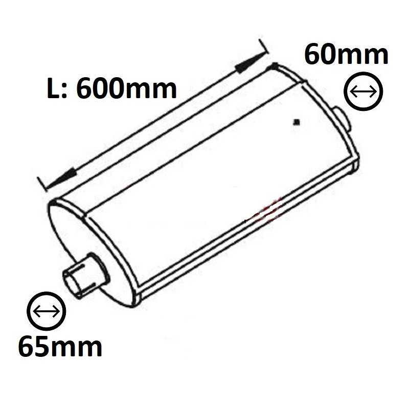 Silencieux d'échappement pour IVECO Eurocargo