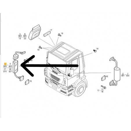 Rétroviseur droit pour Iveco