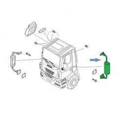 Rétroviseur gauche pour Iveco