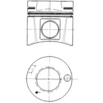 Piston, complet avec segments pour Mercedes-Benz SK/MK/NG-Series