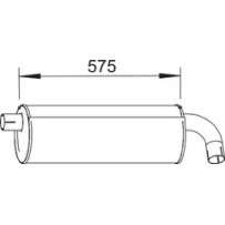 Silencieux d'échappement pour Renault B110