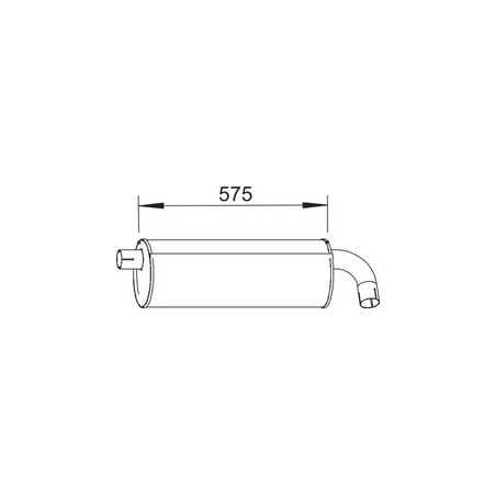 Silencieux d'échappement pour Renault B110