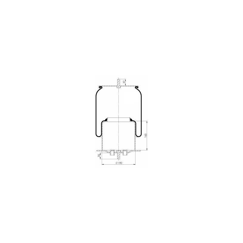 Coussin d'air, avec piston acier pour Iveco Stralis