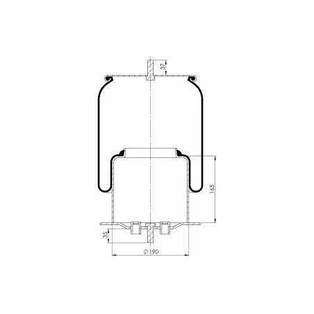 Coussin d'air, avec piston acier pour Iveco Stralis