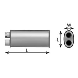 Silencieux pour Mercedes Benz 1324