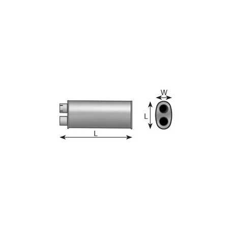 Silencieux pour Mercedes Benz 1324