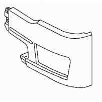 Pare chocs avant gauche pour Mercedes Actros