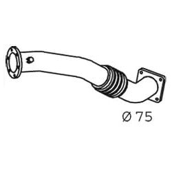 Tube d'échappement avant frein sur Echap. pour Iveco Eurocargo