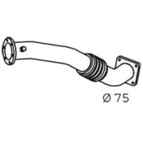 Tube d'échappement avant frein sur Echap. pour Iveco Eurocargo
