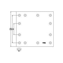 Jeu de garniture de frein + rivets (100) pour IVECO UNIC