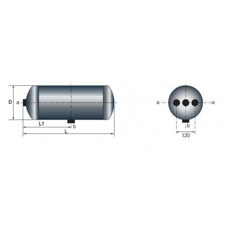 Réservoir à air 20L pour Mercedes Benz Actros