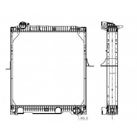 Radiateur d'eau pour Mercedes Benz 2629