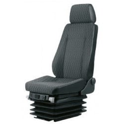 Siège camion pneumatique , commande à gauche, lombaire mécanique, sans ceinture , sans accoudoirs , tissu gris, entraxe 216 mm