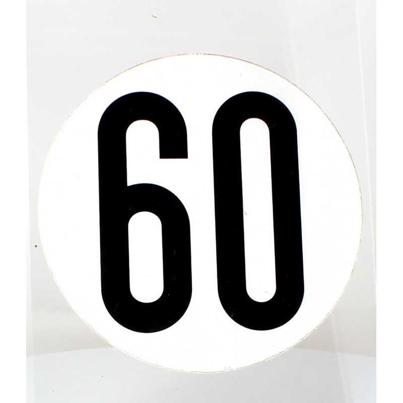 Disque de limitation 60KM/H Adhésif