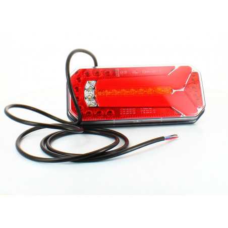 Feu arrière LED rectangle universel câblé Feu arrière LED rectangle universel câblé