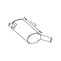 Silencieux d'échappement pour Iveco