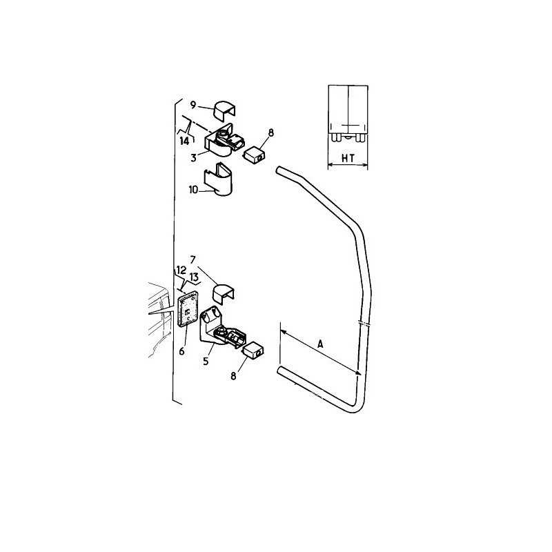 Bras de rétroviseur gauche pour Renault Trucks S150