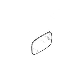 Glace de rétroviseur, rétroviseur grand angle, chauffant pour Renault Trucks S150