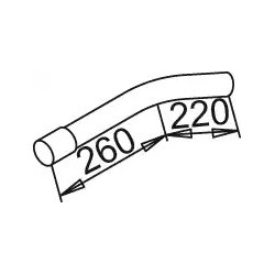 Tube intermédiaire avant pour Mercedes Benz 1419