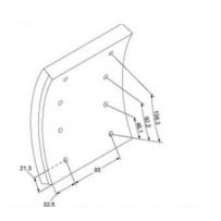 Garniture de frein avant Daf
