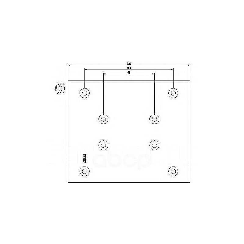 Jeu de garnitures de frein 16,7 160M pour MAN TGA