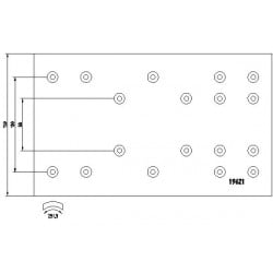 Jeu de garniture arrière pour Renault Trucks S110