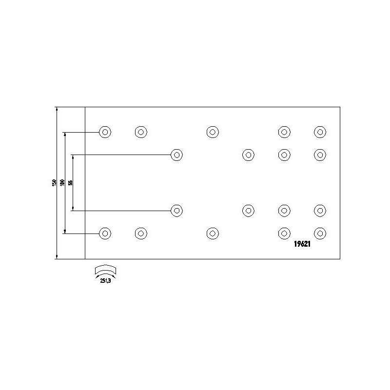 Jeu de garniture arrière pour Renault Trucks S110