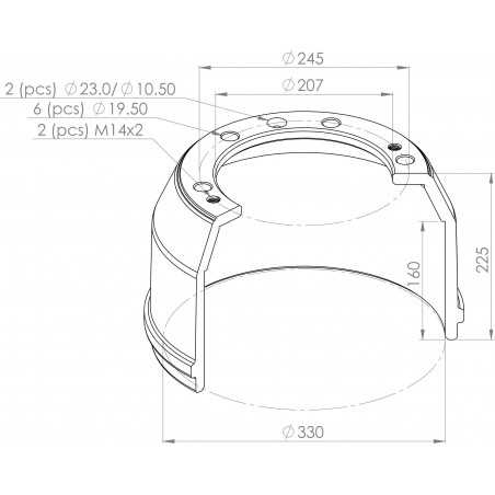 Tambour de frein AR pour Renault Série S