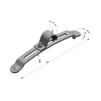 Bride réglable D40/42 Zingée avec kit visserie