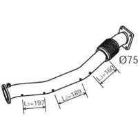 Tuyau d'échappement pour Iveco Eurocargo