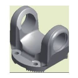 Mâchoire à Bride 180/4-15 pour Arbre de transmission pour Renault