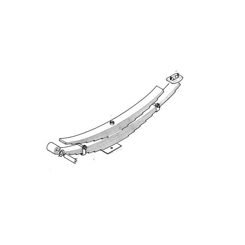 Ressort de lames arrière pour Renault Kérax