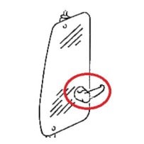 Kit Levier Visserie pour Serrure Vitre Triangulaire pour Mercedes