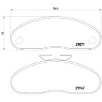 Plaquettes de Frein Fixation D14 pour Renault B80/Mascott