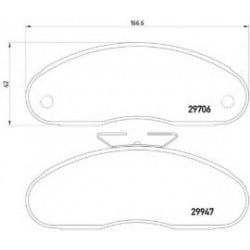 Plaquettes de Frein Fixation D10 pour Renault B80/Mascott