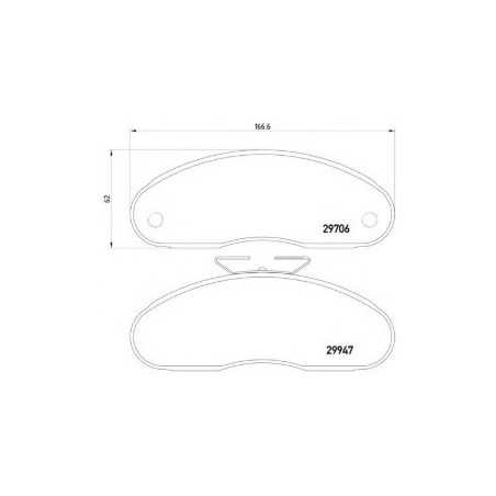 Plaquettes de Frein Fixation D10 pour Renault B80/Mascott