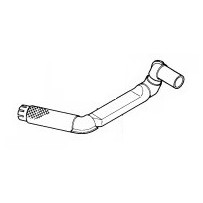 Tube Echappement avec Flexible pour Renault