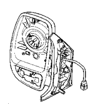 Rétroviseur Gauche complet (sauf miroir et clignotant) pour Renault Master