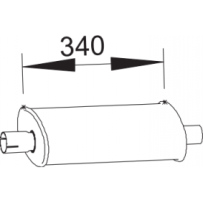 Silencieux avant pour Renault B